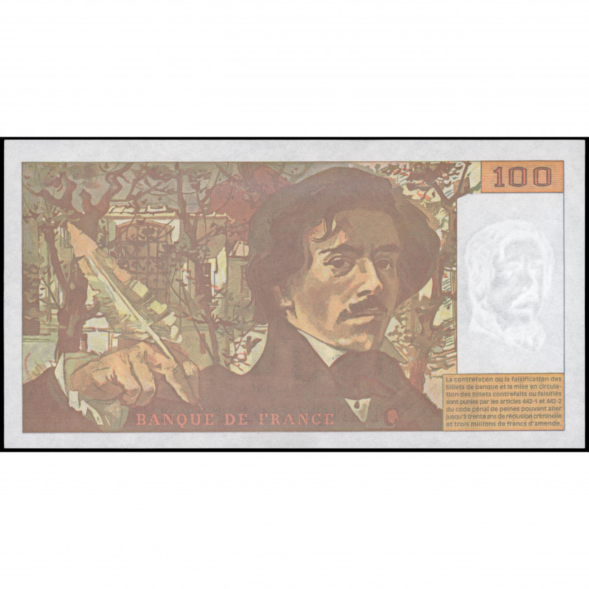 100 Franku, Francija, 1995 (AU), Pick 154h