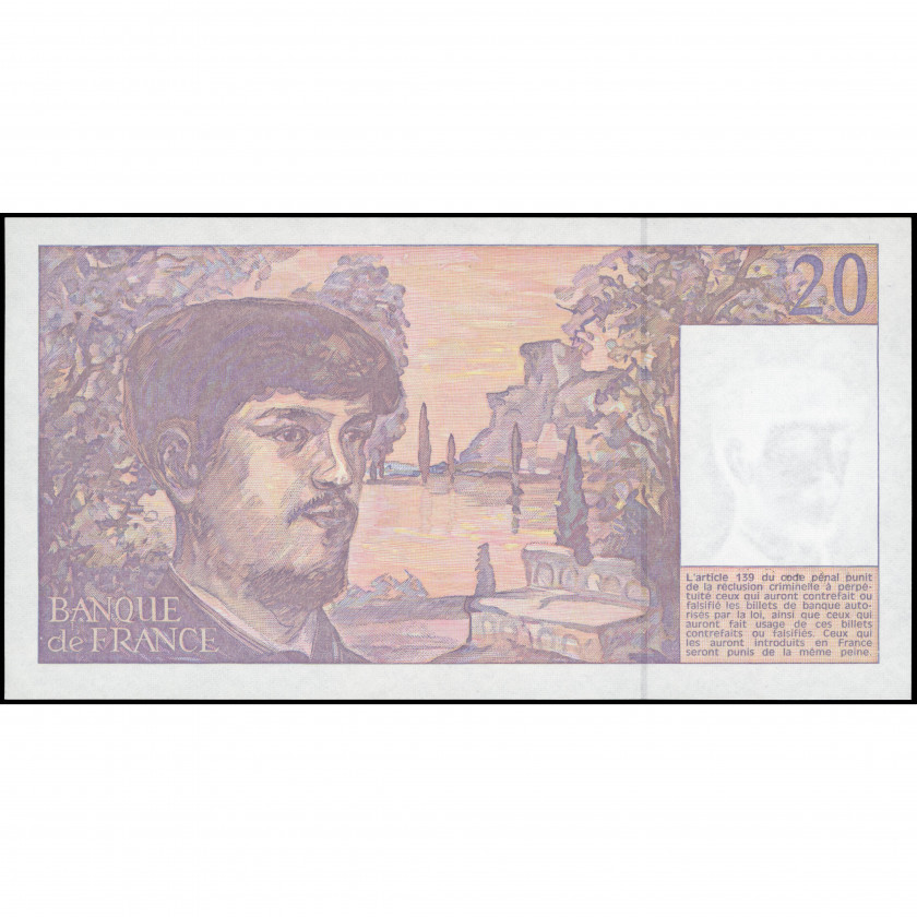 20 Francs, France, 1992 (UNC), Pick 151f