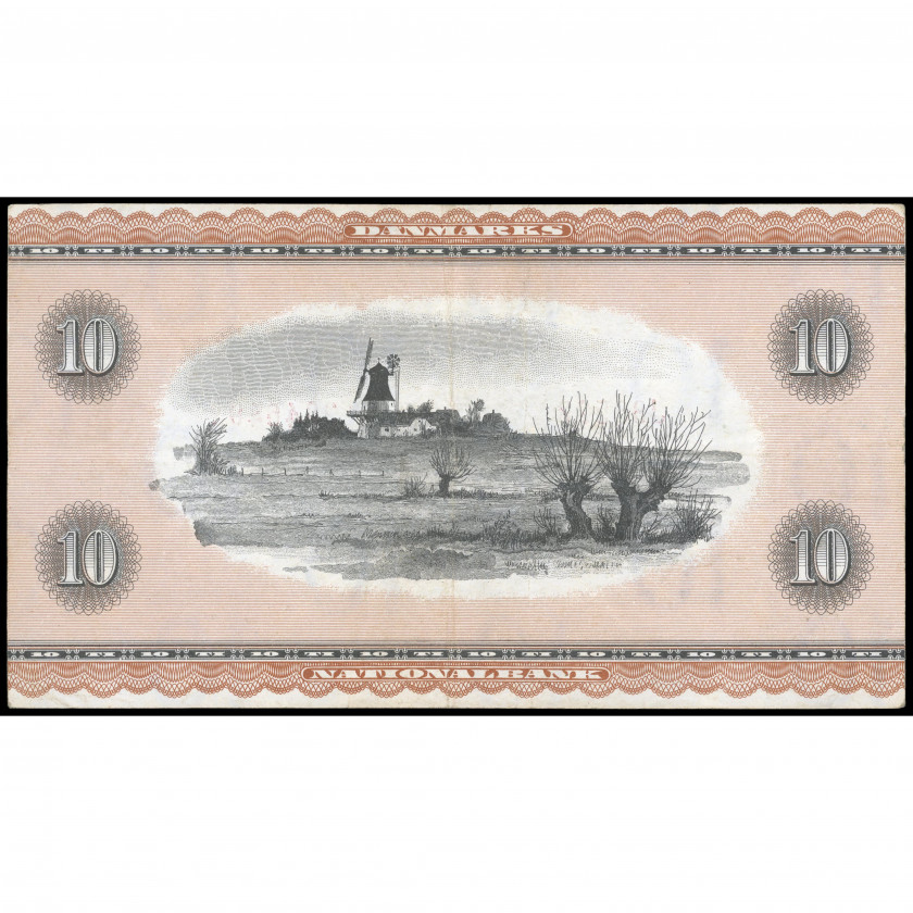 10 Kroner, Denmark, 1965 (VF), Pick 44y