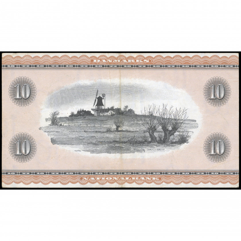 10 Kroner, Denmark, 1972 (VF), Pick 44ag