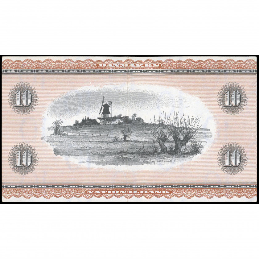 10 Kroner, Denmark, 1973 (XF), Pick 44ag
