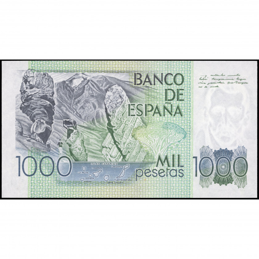 1000 Pesetas, Spain, 1982 (UNC), Pick 158