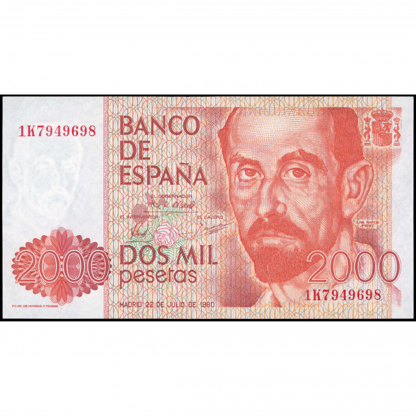 2000 Pesetas, Spain, 1983 (UNC-), Pick 159