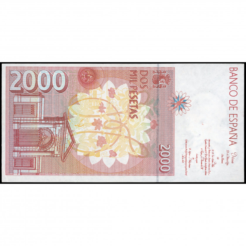 2000 Pesetas, Spain, 1992 (1996) (AU), Pick 164