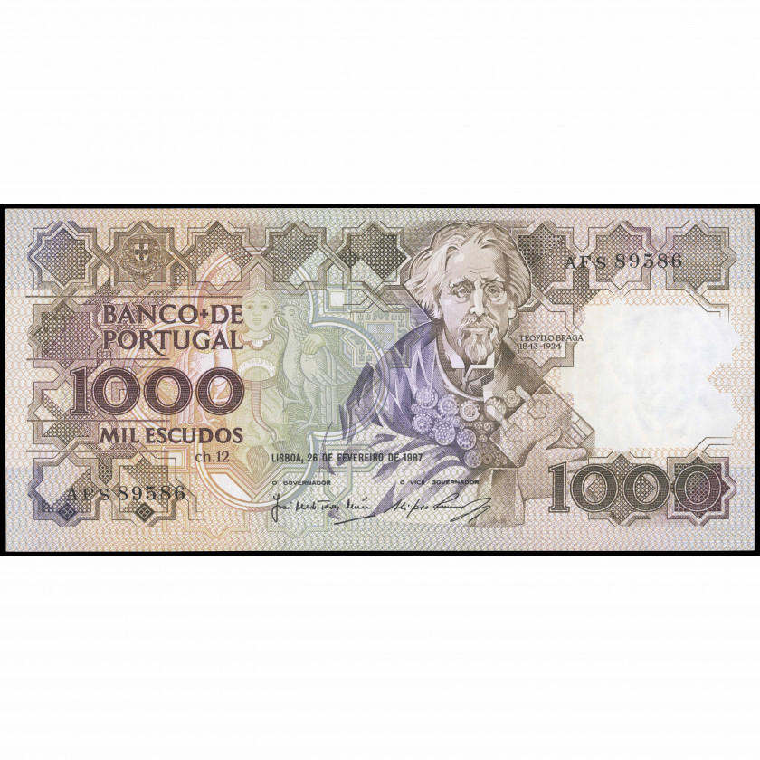 1000 Эскудо, Португалия, 1987 (UNC), Pick 181c