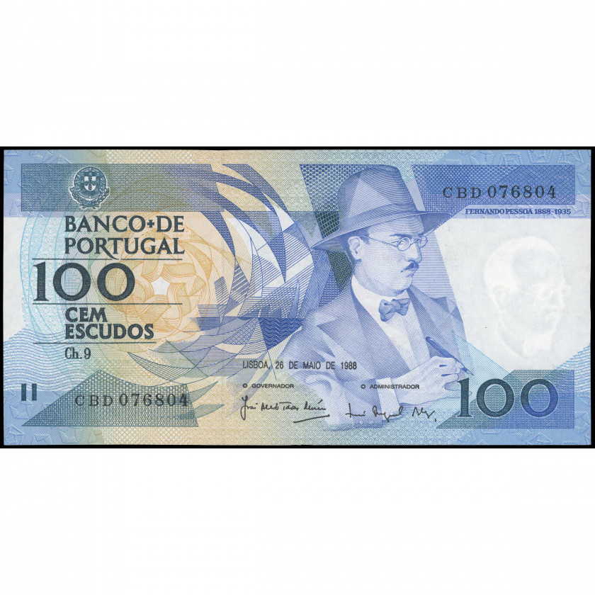 100 Eskudo, Portugāle, 1988 (AU), Pick 179e