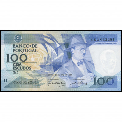 100 Escudos, Portugal, 1988 (UNC), Pick 179e