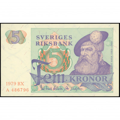 5 Kronor, Sweden, 1979 (AU), Pick 51d