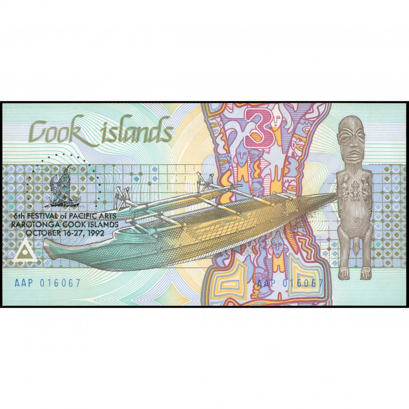 3 Dolāri, Kuka Salas, 1992, "6. Klusā okeāna mākslas festivāls" (UNC), Pick 6