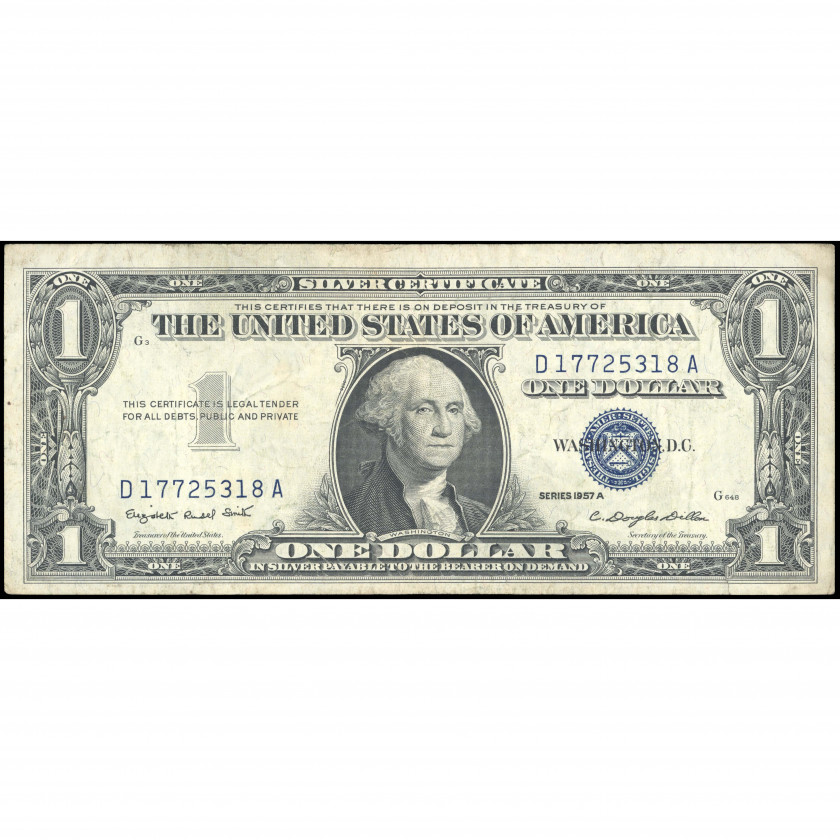 1 Dollar, USA, 1957 (VF), Pick 419a