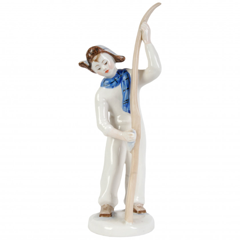 Porcelain figure "Skier"