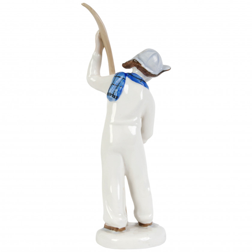 Porcelain figure "Skier"