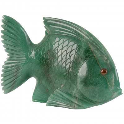 Нефритовая фигура "Рыба"