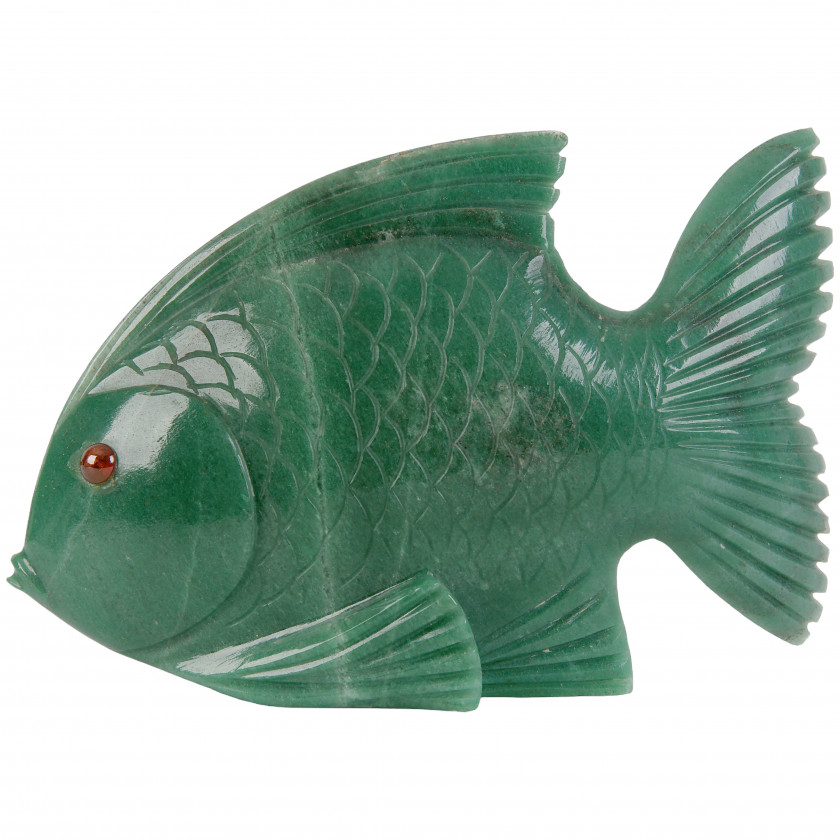 Нефритовая фигура "Рыба"