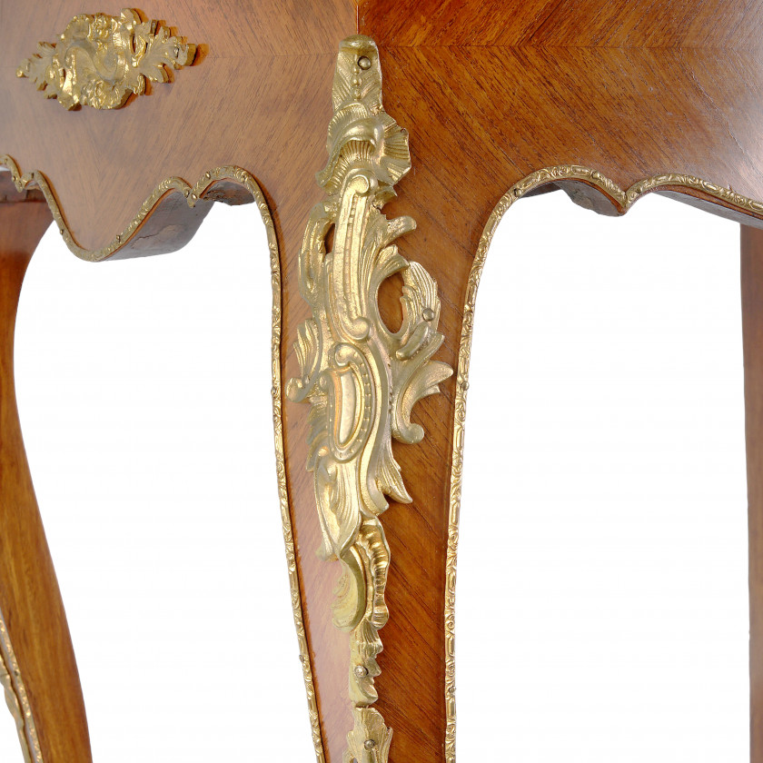 Rosewood jardiniere with bronze overlays