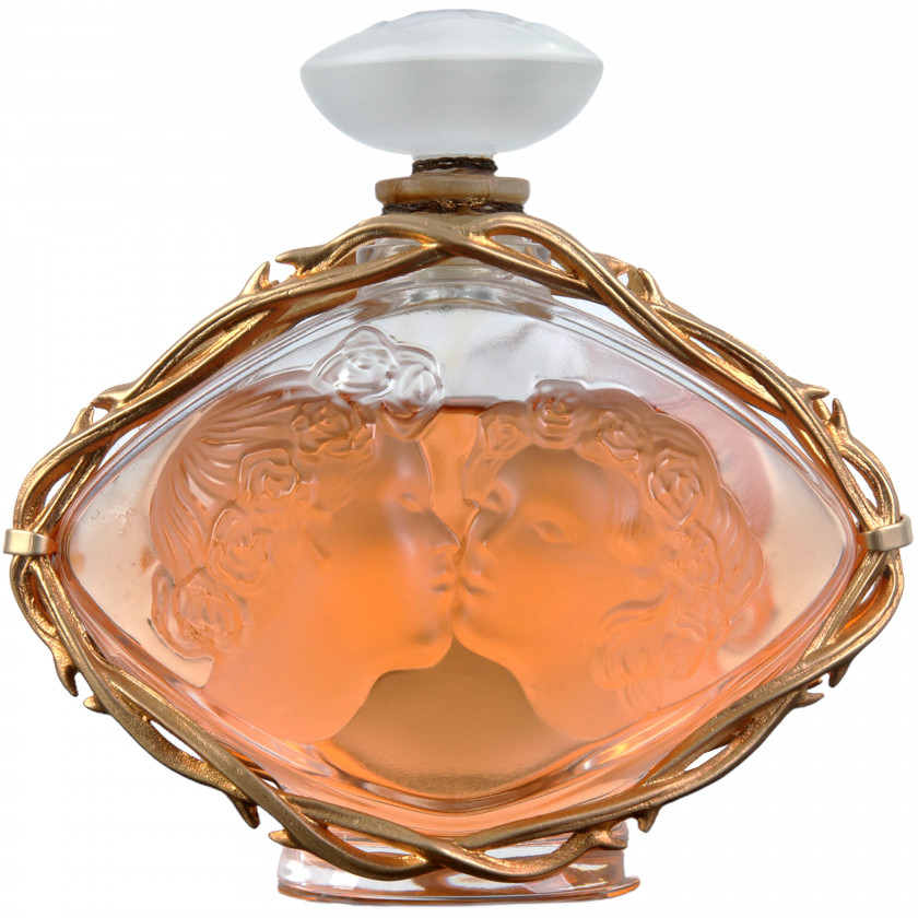Collectible flacon with perfume "Lalique, Le Baiser, Limited Edition 1999"