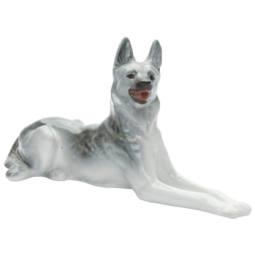 Porcelāna figūra "Vācu aitu suns"