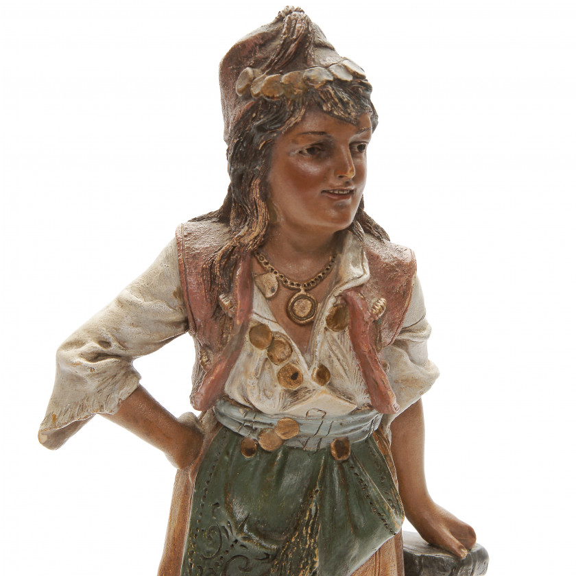 Ceramic figure "Gypsy"