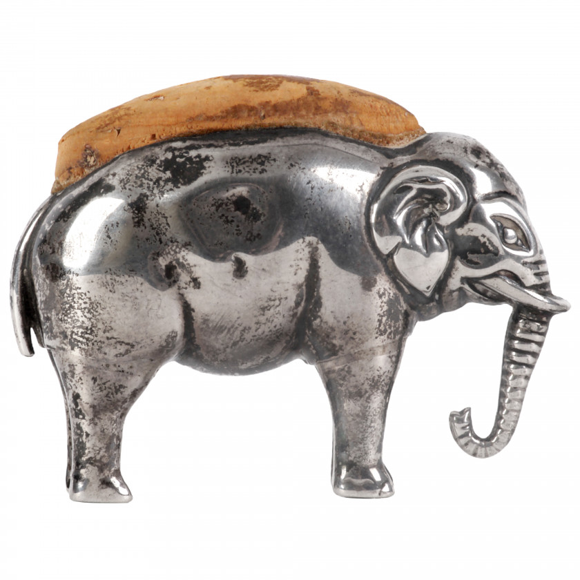 Silver pin cushion "Elephant"