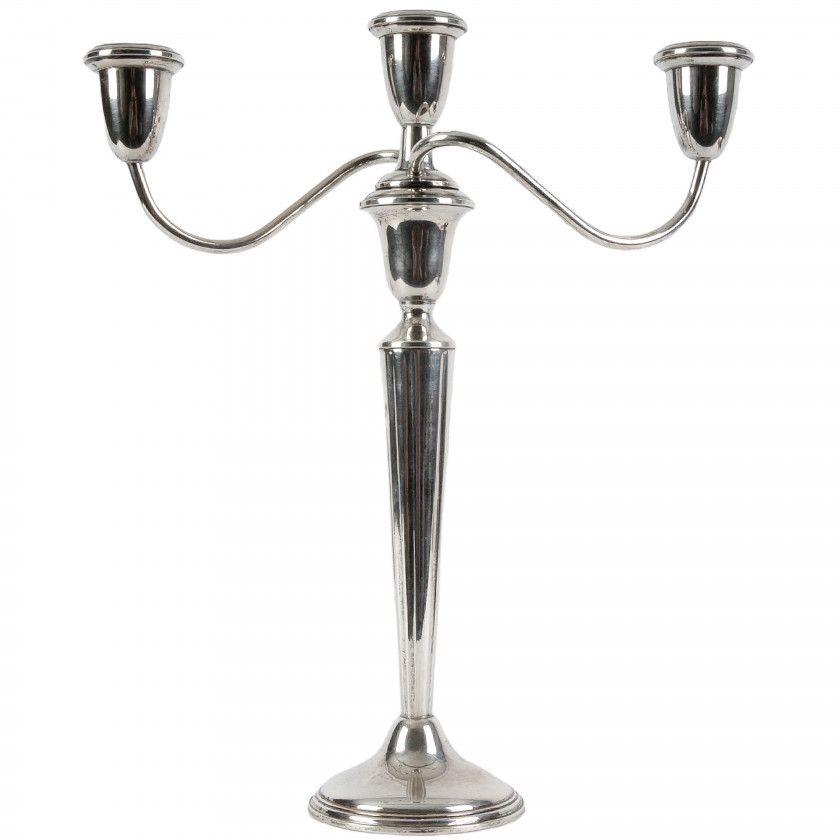 Silver candlestick