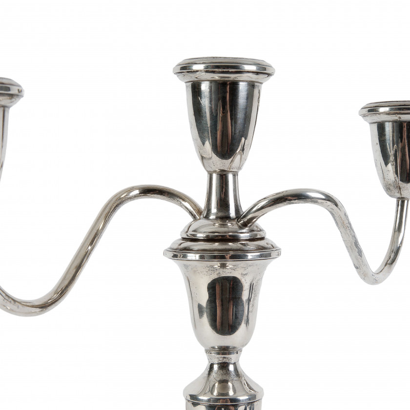 Silver candlestick