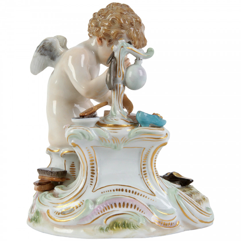 Porcelain figure "Cupid - shoemaker"