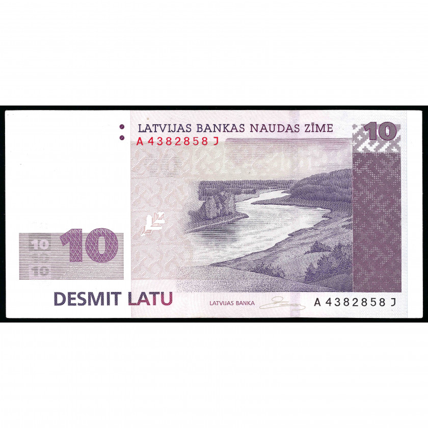 10 latu, Latvija, 2008 (UNC)