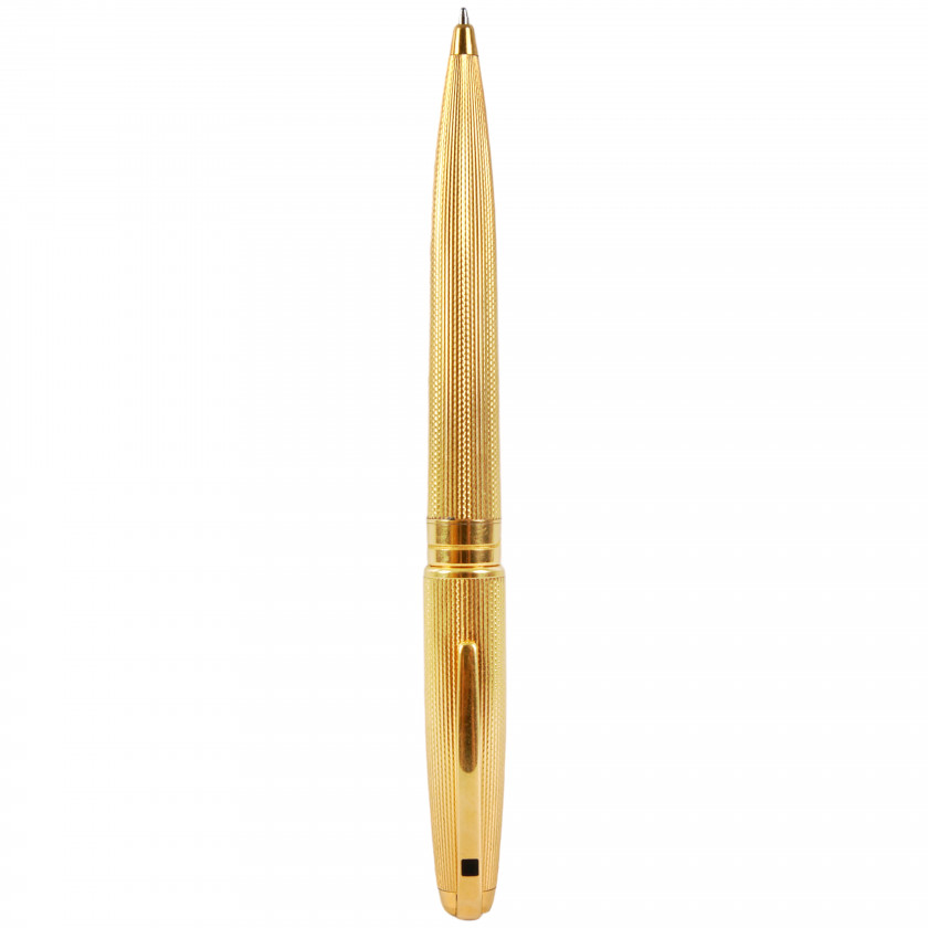 Ручка "S.T. DuPont Paris Olympio De Microns Gold Plated Ballpoint Pen"