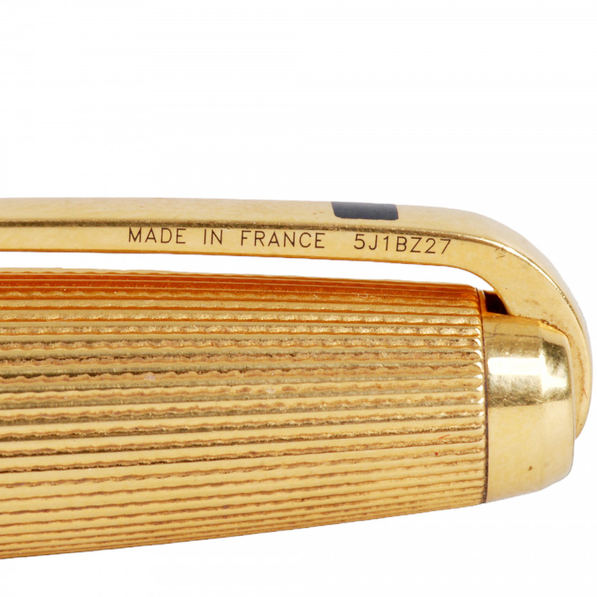 Ручка "S.T. DuPont Paris Olympio De Microns Gold Plated Ballpoint Pen"