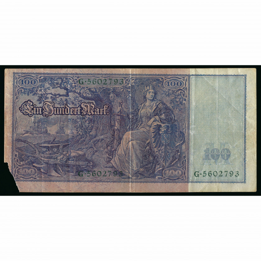 100 Markas, Vācija, 1910 (VG)