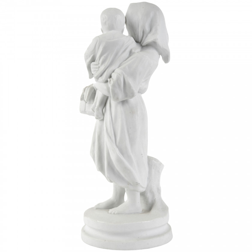 Porcelain figure "Girl with a child in her arms"