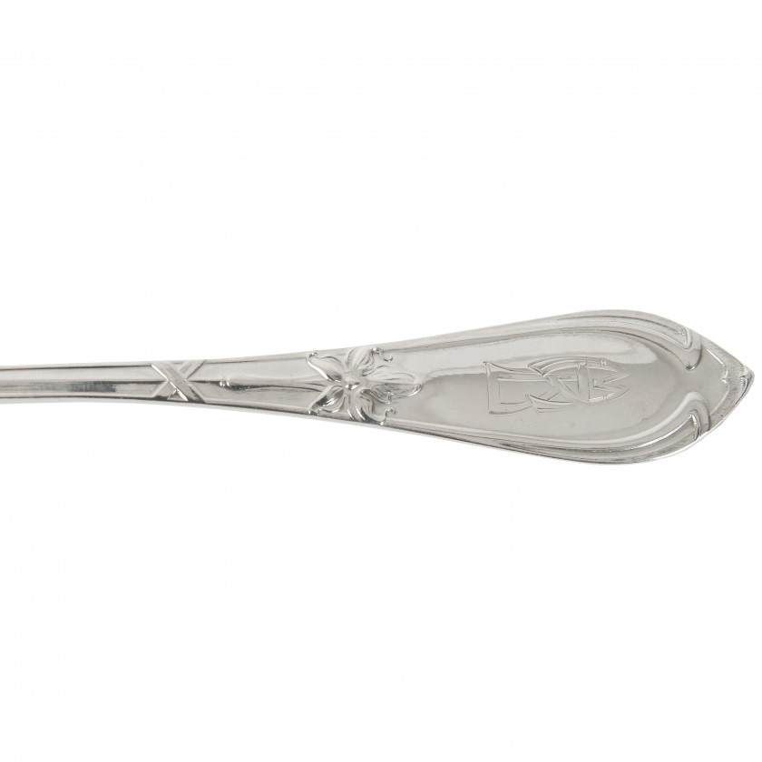 A pair of silver spoons