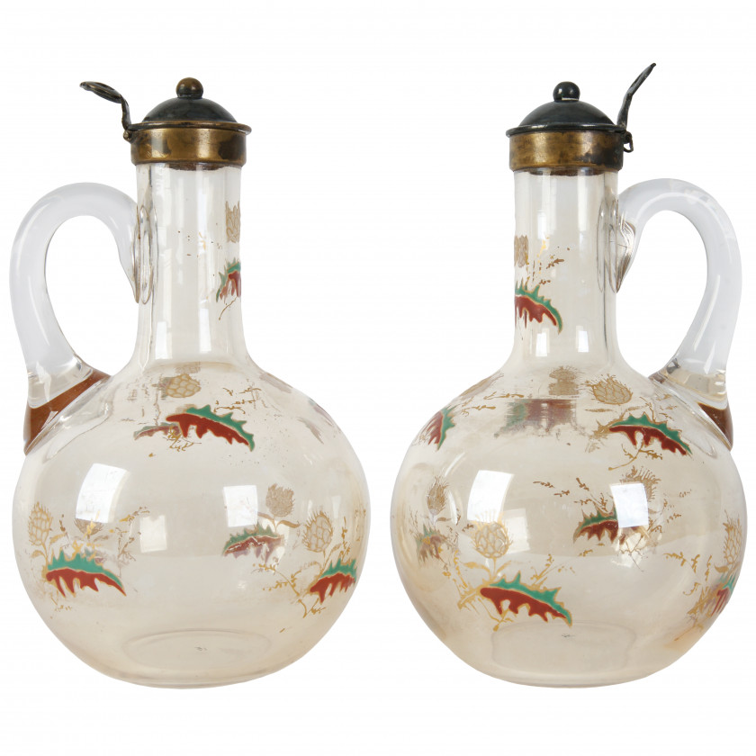 A pair of carafes "Baccarat"