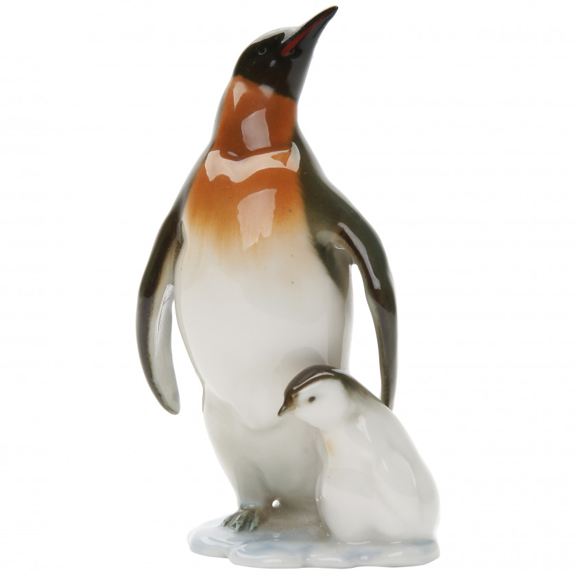 Porcelain figure "Penguins"