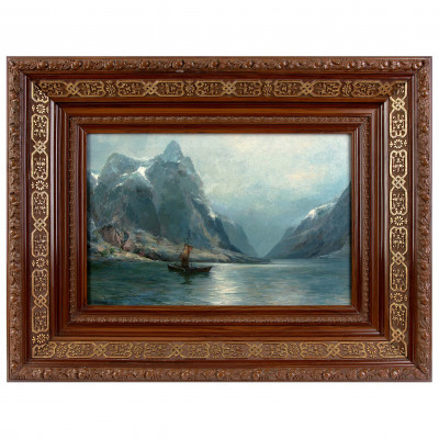 Painting "Mountain Landscape with Fjord"