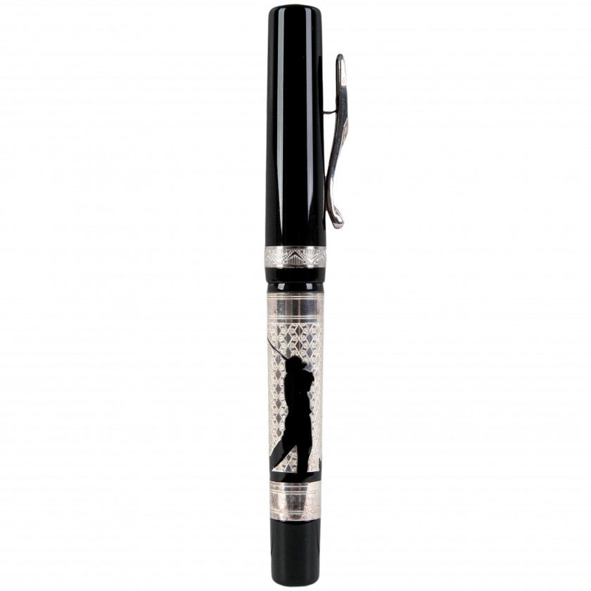 Pen "Visconti Voyager Golf Moonlight Black with Sterling Overlay Fountain Pen"