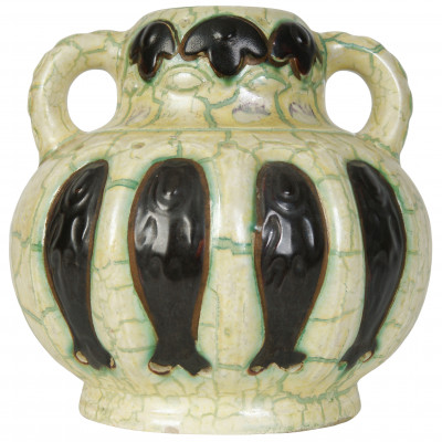 Ceramic vase in Art Deco style
