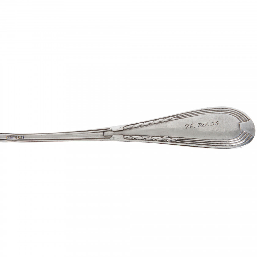 Set of silver tablespoons, 6 pcs.