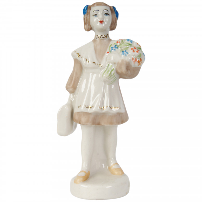 Porcelain figure "First grader"
