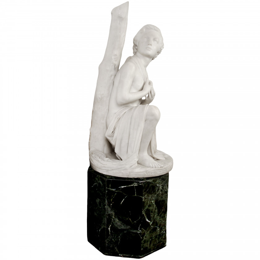 Marble figure "The son of William Tell"