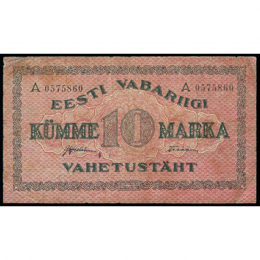 10 Marka, Estonia, 1922 (F)