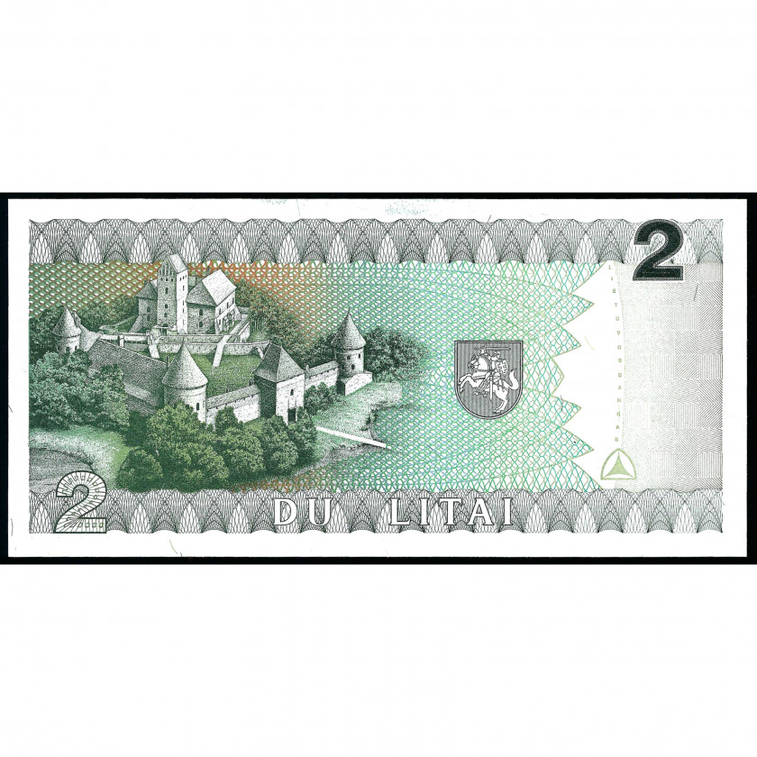 2 Liti, Lietuva, 1993 (UNC)