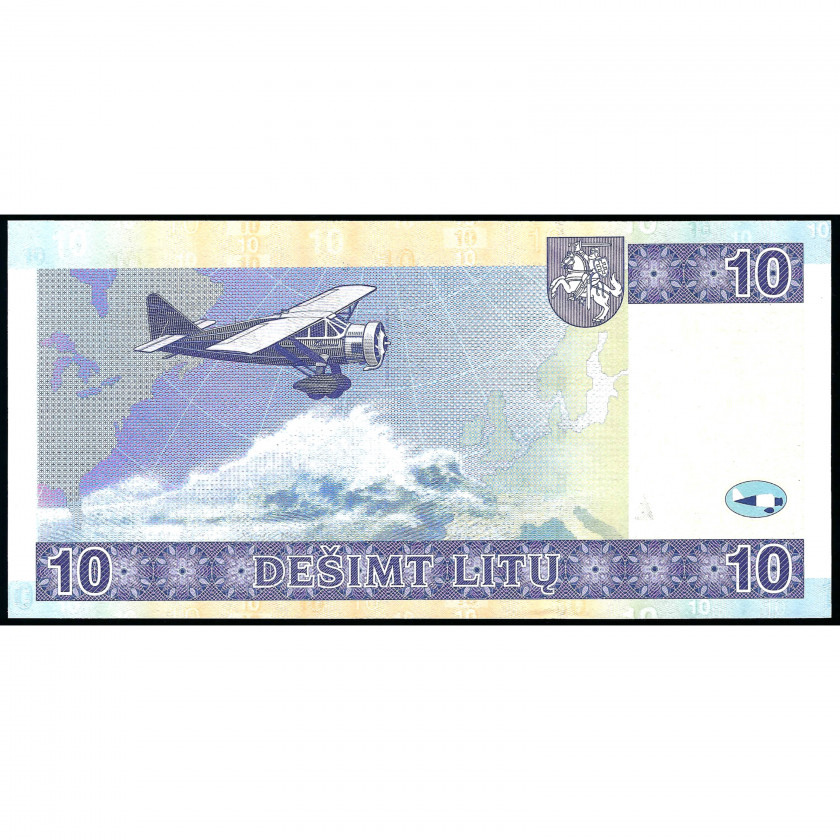 10 Liti, Lietuva, 2001 (UNC)