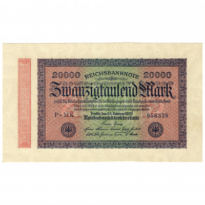 20000 Markas, Vācija, 1923 (UNC)
