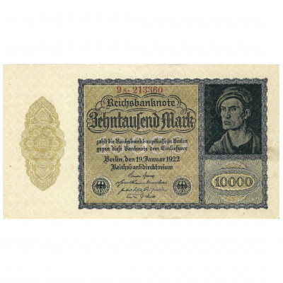 10000 Markas, Vācija, 1922 (UNC)