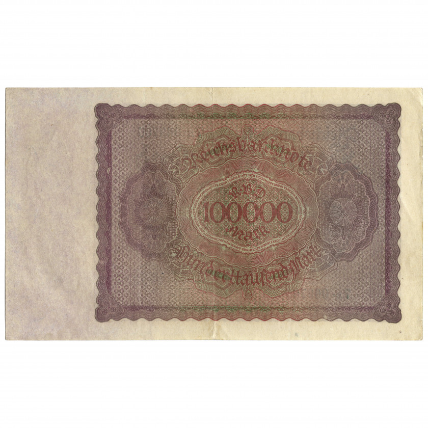 100000 Mark, Germany, 1923 (XF)
