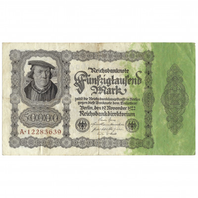 50000 Marku, Vācija, 1922 (VF)