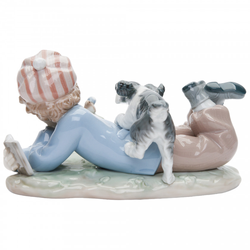 Porcelain figure "Study Buddies"