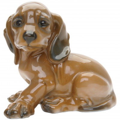 Porcelain figure "Dachshund puppy"