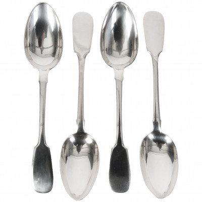 Set of silver tablespoons, 4 pcs.